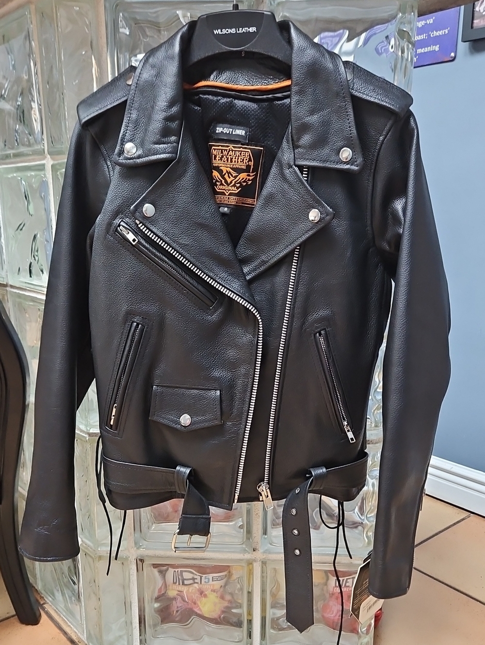 MILWAUKEE LEATHER WOMENS Cleo Rider Jacket 100% Real Leather